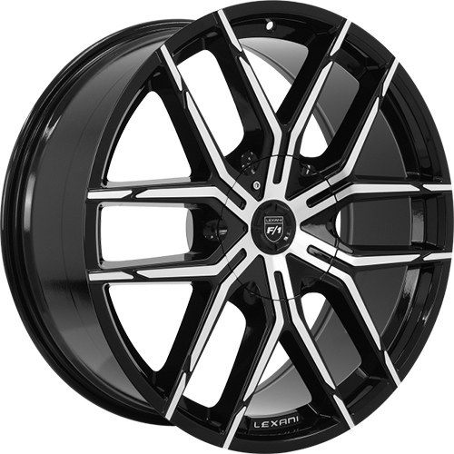 Lexani Vertigo 688 Black Machined - Part Number 688-2090-85-15MB Lexani Vertigo 688 Black Machined Photo