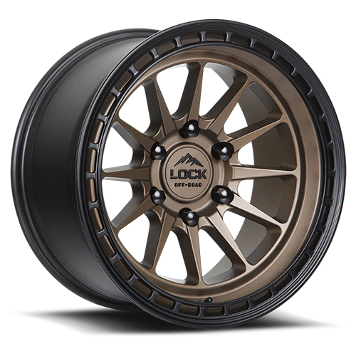 Lock Offroad Baja Matte Desert Bronze W/ Matte Black Ring - Part Number BAJA-7860MR Lock Offroad Baja Matte Desert Bronze W/ Matte Black Ring Photo