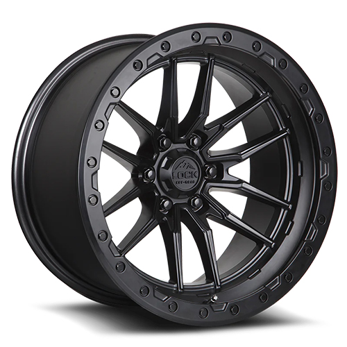 Lock Offroad Krawler Matte Black W/ Matte Black Ring - Part Number KRAWLER-2187MB Lock Offroad Krawler Matte Black W/ Matte Black Ring Photo