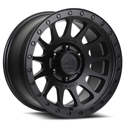 Lock Offroad Yosemite Matte Black W/ Matte Black Ring - Part Number YOSEMITE-2163MB Lock Offroad Yosemite Matte Black W/ Matte Black Ring Photo