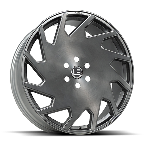 Luxxx LE LUX LE11 Brushed Face Silver With Titanium Black Clear Coat - Part Number LUXLE11208551143+30B-RF19 Luxxx LE LUX LE11 Brushed Face Silver With Titanium Black Clear Coat Photo