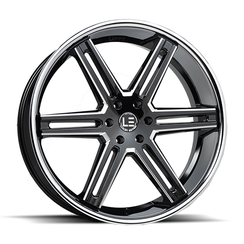 Luxxx LE LUX LE12 Gloss Black Milled With Stainless Lip - Part Number LUXLE12SSL24956135+30E-A1 Luxxx LE LUX LE12 Gloss Black Milled With Stainless Lip Photo
