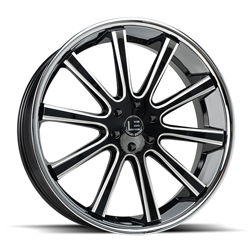 Luxxx LE LUX LE13 Gloss Black Milled With Stainless Lip - Part Number LUXLE13SSL26106135+30E-A1 Luxxx LE LUX LE13 Gloss Black Milled With Stainless Lip Photo