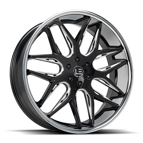 Luxxx LE LUX LE14 Gloss Black Milled With Stainless Lip - Part Number LUXLE14SSL20855112+29A-A1 Luxxx LE LUX LE14 Gloss Black Milled With Stainless Lip Photo