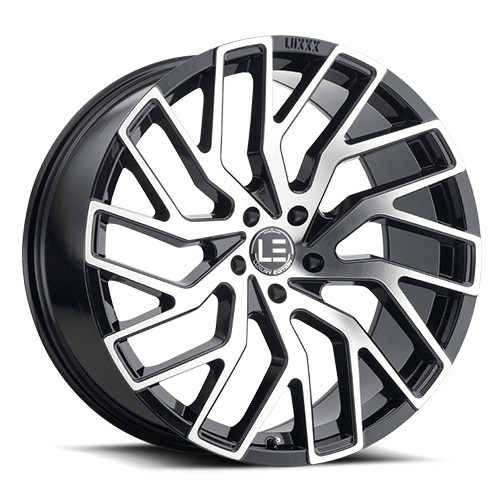 Luxxx LE LUX LE5 Gloss Black With Machined Face - Part Number LUXLE5221055115+30B-A2 Luxxx LE LUX LE5 Gloss Black With Machined Face Photo
