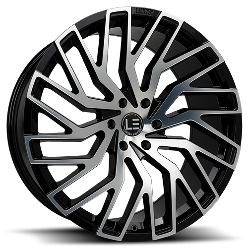 Luxxx LE LUX LE6 Gloss Black With Machined Face - Part Number LUXLE6221061397+30D-A1 Luxxx LE LUX LE6 Gloss Black With Machined Face Photo