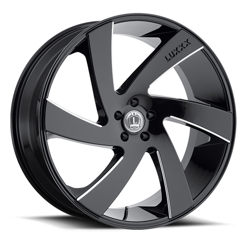 Luxxx LUX 10 Gloss Black Milled - Part Number LUX1022955139+15D-A1 Luxxx LUX 10 Gloss Black Milled Photo