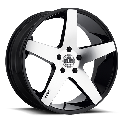 Luxxx LUX 15 Gloss Black With Machined Face - Part Number LUX1524106139+20D-A2 Luxxx LUX 15 Gloss Black With Machined Face Photo