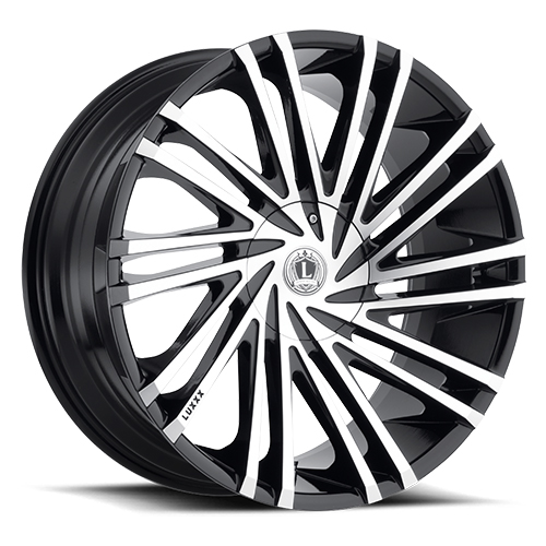 Luxxx LUX 17V Gloss Black With Machined Face - Part Number LUX17V22951271397+13D-A2 Luxxx LUX 17V Gloss Black With Machined Face Photo