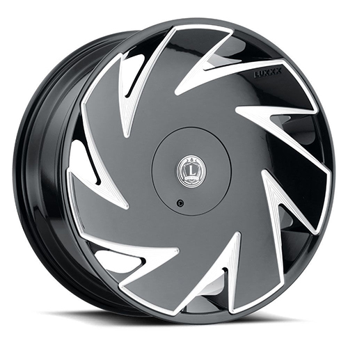 Luxxx LUX 21 Gloss Black Milled - Part Number LUX2120855108120+31B-A1 Luxxx LUX 21 Gloss Black Milled Photo