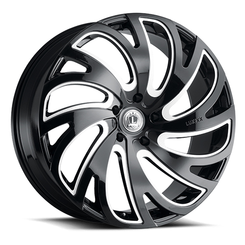 Luxxx LUX 23 Gloss Black Milled - Part Number LUX2320855127+30B-A1 Luxxx LUX 23 Gloss Black Milled Photo