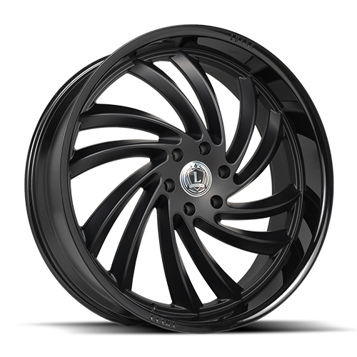 Luxxx LUX 26 Matte Black With Gloss Black Lip - Part Number LUX262295115+15B-A5 Luxxx LUX 26 Matte Black With Gloss Black Lip Photo