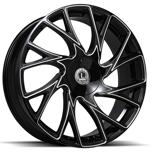 Luxxx LUX 32 Gloss Black Milled - Part Number LUX322295112114+33B-A1 Luxxx LUX 32 Gloss Black Milled Photo