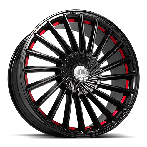 Luxxx LUX 36 Gloss Black With Red Stripe - Part Number LUX362295112120+27B-A17 Luxxx LUX 36 Gloss Black With Red Stripe Photo