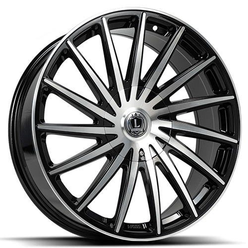Luxxx LUX 40V Gloss Black With Machined Face - Part Number LUX40V2295127135+13E-A2 Luxxx LUX 40V Gloss Black With Machined Face Photo