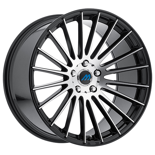 Mach Euro Concave ME.18 Gloss Black W/ Machined Face - Part Number ME18-2010II35FGBMF Mach Euro Concave ME.18 Gloss Black W/ Machined Face Photo