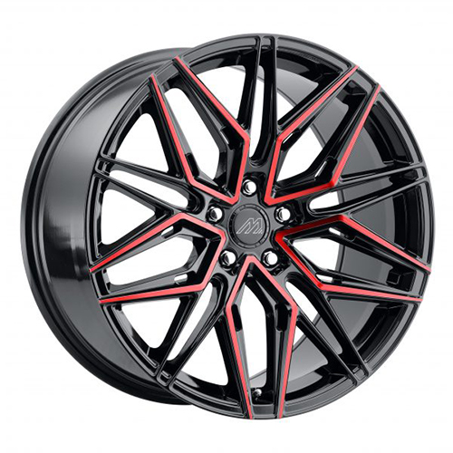 Mach Forged MF.6 Gloss Black W/ Red Face - Part Number MF6-2010LL42FGBRF Mach Forged MF.6 Gloss Black W/ Red Face Photo