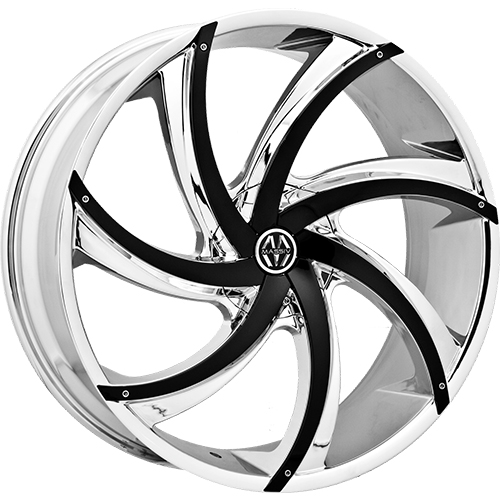 Massiv MAS920 Chrome W/ Black Inserts - Part Number MAS920-24945CB Massiv MAS920 Chrome W/ Black Inserts Photo