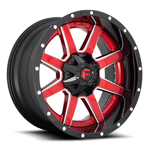 Fuel Offroad Maverick D250 Gloss Red W/ Milled Spokes - Part Number D25022209847 Fuel Offroad Maverick D250 Gloss Red W/ Milled Spokes Photo