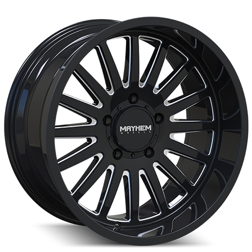 Mayhem Utopia 8114 Black W/Milled Spokes - Part Number 8114-2950BM18 Mayhem Utopia 8114 Black W/Milled Spokes Photo