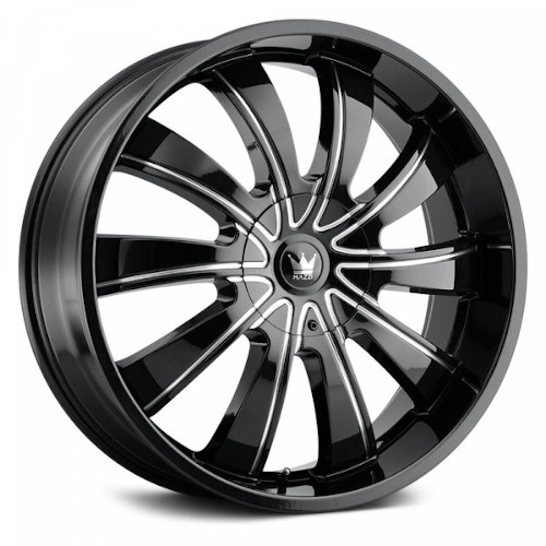 Mazzi Rolla 374 Black W/ Milled Spokes - Part Number 374-24937B Mazzi Rolla 374 Black W/ Milled Spokes Photo