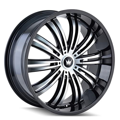 Mazzi Swank 363 Gloss Black W/ Machined Face - Part Number 363-2814B Mazzi Swank 363 Gloss Black W/ Machined Face Photo
