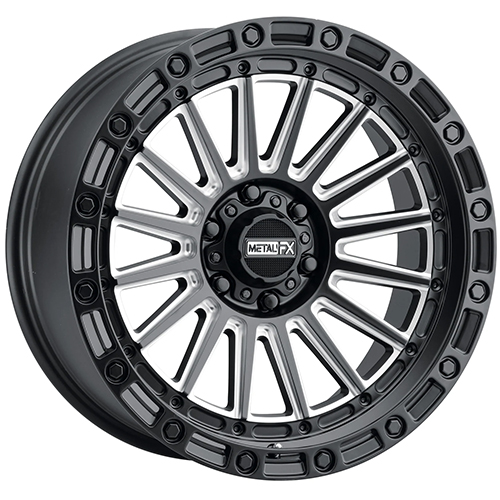 Metal FX Offroad Rogue Satin Black W/ Contrast Cut & Simulated Beadlock - Part Number 78434 Metal FX Offroad Rogue Satin Black W/ Contrast Cut & Simulated Beadlock Photo