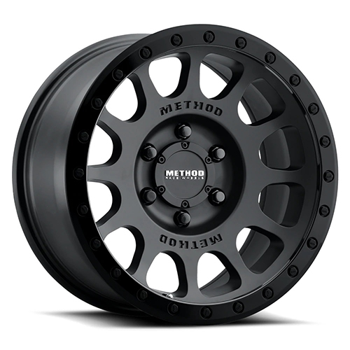 Method Race MR305 NV Matte Black W/ Gloss Black Lip - Part Number MR305785161000 Method Race MR305 NV Matte Black W/ Gloss Black Lip Photo