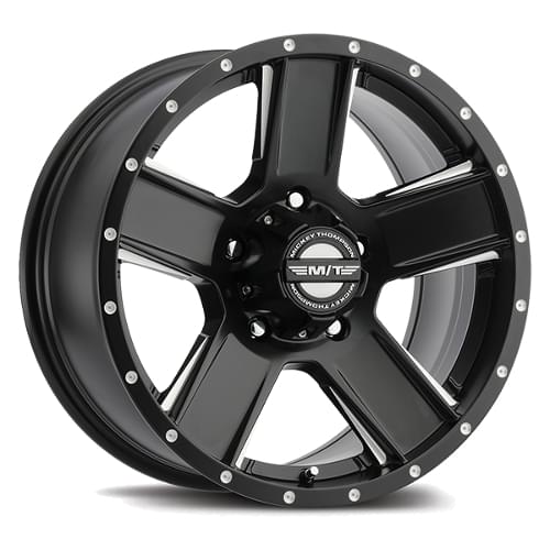 Mickey Thompson Classic SD-5 Satin Black W/ Milled Spokes - Part Number 90000030934 Mickey Thompson Classic SD-5 Satin Black W/ Milled Spokes Photo