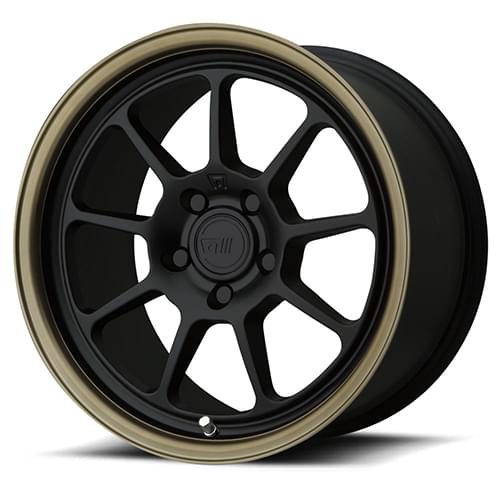 Motegi Racing MR135 Black W/ Bronze Lip - Part Number MR13589556745 Motegi Racing MR135 Black W/ Bronze Lip Photo