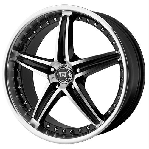 Motegi Racing MR107 Gloss Black W/ Machined Face - Part Number MR10788012342 Motegi Racing MR107 Gloss Black W/ Machined Face Photo