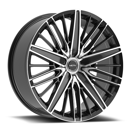Motiv Valor 443 Gloss Black Machined - Part Number 443MB-24956825 Motiv Valor 443 Gloss Black Machined Photo