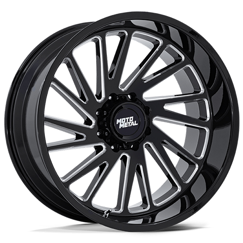 Moto Metal Combat MO811 Gloss Black Milled - Part Number MO811BE20105018N Moto Metal Combat MO811 Gloss Black Milled Photo
