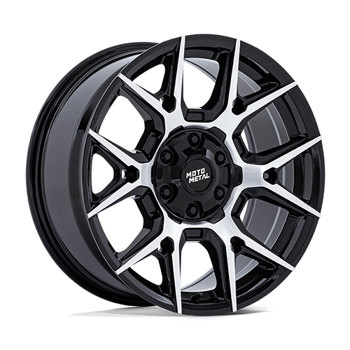 Moto Metal Mason MO813 Gloss Black With Machined Face - Part Number MO813BD22906724 Moto Metal Mason MO813 Gloss Black With Machined Face Photo