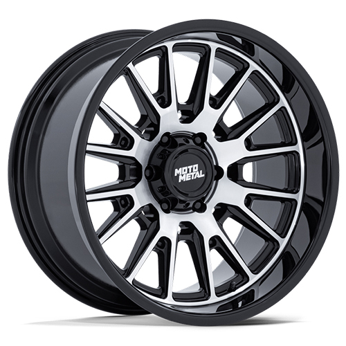 Moto Metal Tekton MO814 Gloss Black With Machined Face - Part Number MO814BD20106318N Moto Metal Tekton MO814 Gloss Black With Machined Face Photo