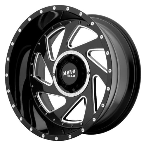 Moto Metal MO989 Change Up Black W/ Milled Spokes - Part Number MO98921250344N Moto Metal MO989 Change Up Black W/ Milled Spokes Photo