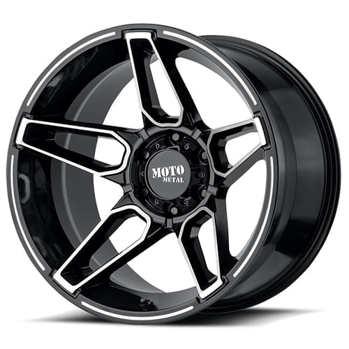 Moto Metal MO994 Gloss Black W/ Machined Face - Part Number MO99421088318N Moto Metal MO994 Gloss Black W/ Machined Face Photo