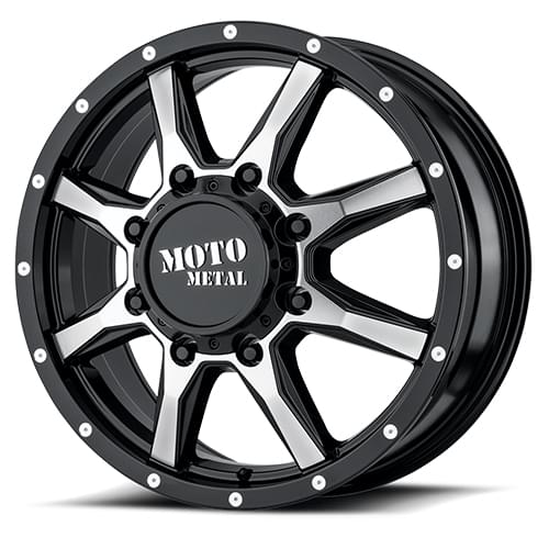 Moto Metal MO995 Gloss Black W/ Machined Face Front - Part Number MO995208903127 Moto Metal MO995 Gloss Black W/ Machined Face Front Photo