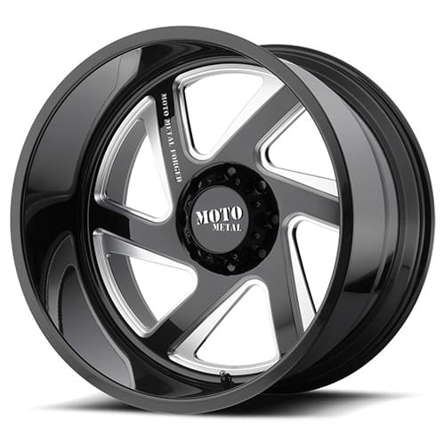 Moto Metal MO400 Gloss Black W/ Milled Spokes Left - Part Number MO40024480976NL Moto Metal MO400 Gloss Black W/ Milled Spokes Left Photo