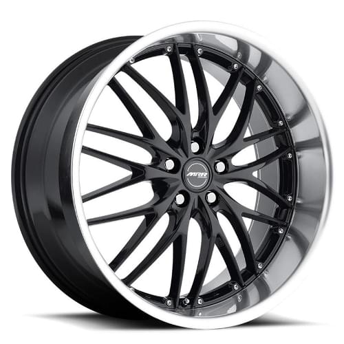 MRR GT1 Black W/ Machined Lip - Part Number GT0122A552024BKL MRR GT1 Black W/ Machined Lip Photo