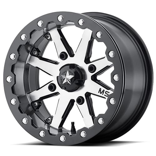 MSA Offroad M21 Lok Gray W/ Machined Face Beadlock - Part Number M21-04056 MSA Offroad M21 Lok Gray W/ Machined Face Beadlock Photo