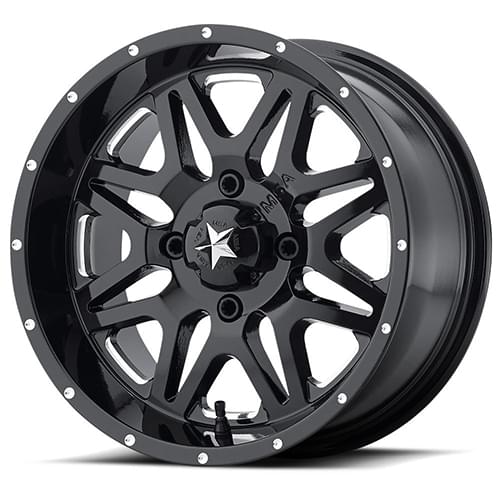 MSA Offroad M26 Vibe Black W/ Milled Spokes - Part Number M26-04710M MSA Offroad M26 Vibe Black W/ Milled Spokes Photo