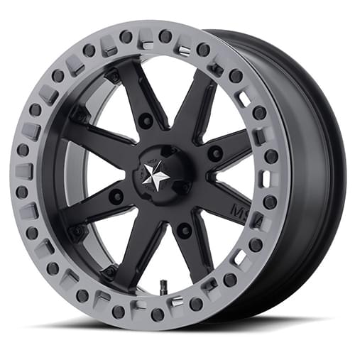MSA Offroad M32 Lok2 Satin Black W/ Gray Ring - Part Number M31-04710 MSA Offroad M32 Lok2 Satin Black W/ Gray Ring Photo