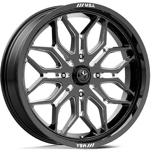 MSA Offroad Sniper M47 Gloss Black Milled - Part Number MA047BE18704010 MSA Offroad Sniper M47 Gloss Black Milled Photo