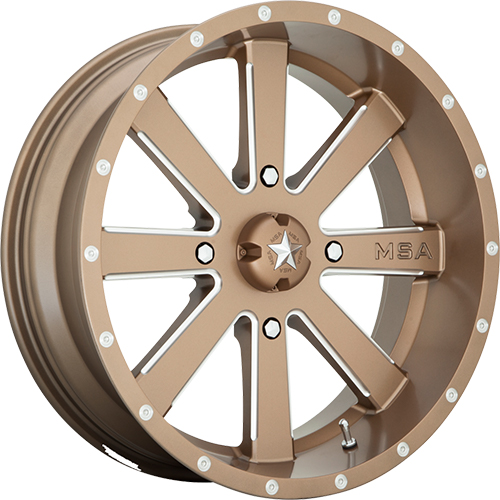 MSA Offroad M34 Flash Bronze W/ Milled Spokes - Part Number M34-018756B MSA Offroad M34 Flash Bronze W/ Milled Spokes Photo