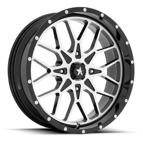MSA Offroad M45 Gloss Black Machined - Part Number M45-022756 MSA Offroad M45 Gloss Black Machined Photo