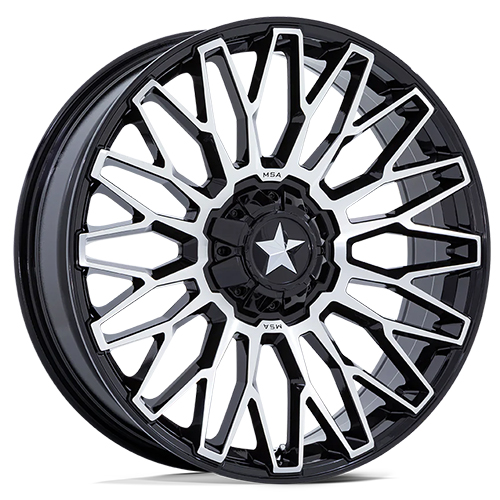 MSA Offroad Clubber M50 Gloss Black Machined - Part Number MA050BD24704A00 MSA Offroad Clubber M50 Gloss Black Machined Photo