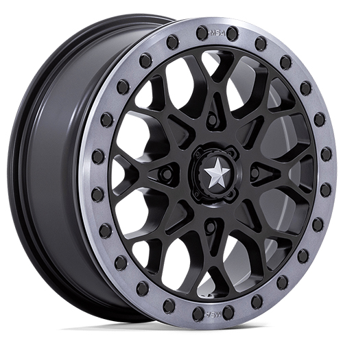 MSA Offroad Portal Beadlock M48 Satin Black W/ Gray Tinted Ring