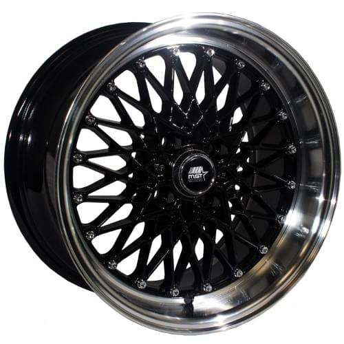 MST MT16 Black W/ Machined Lip - Part Number 16-6865-20-BLKL MST MT16 Black W/ Machined Lip Photo