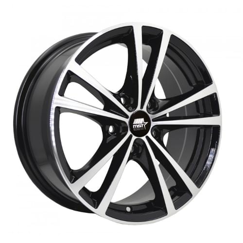 MST Saber 8014 Gloss Black W/ Machined Face - Part Number 8014-56565 MST Saber 8014 Gloss Black W/ Machined Face Photo